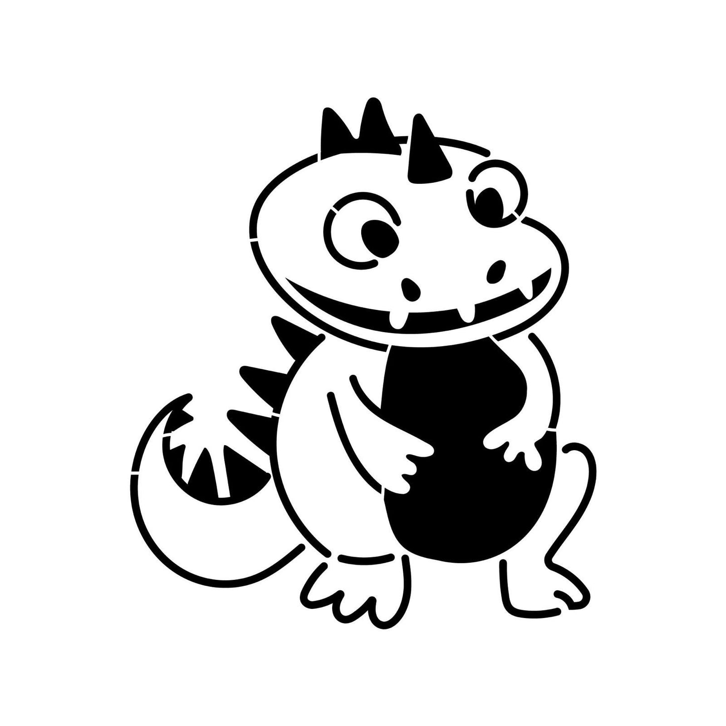 Cute Dinosaur Stencil