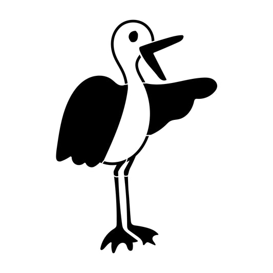 STENCIL DESIGN STORK