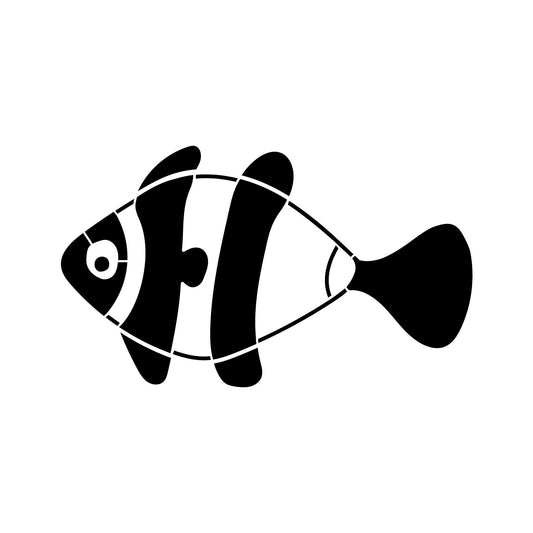 CLOWN FISH, TROPICAL STENCILS FOR PAINTING